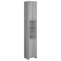 Thumbnail for Badezimmerschrank Grau Sonoma 30x30x183,5 cm Holzwerkstoff