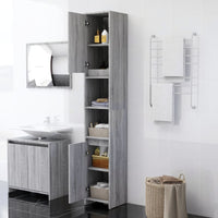 Thumbnail for Badezimmerschrank Grau Sonoma 30x30x183,5 cm Holzwerkstoff