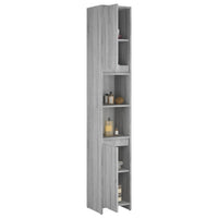 Thumbnail for Badezimmerschrank Grau Sonoma 30x30x183,5 cm Holzwerkstoff