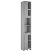 Thumbnail for Badezimmerschrank Grau Sonoma 30x30x183,5 cm Holzwerkstoff