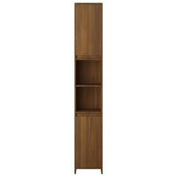 Thumbnail for Badezimmerschrank Braun Eiche 30x30x183,5 cm Holzwerkstoff