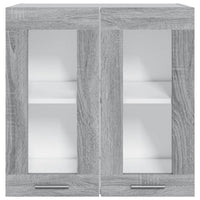 Thumbnail for Hängeschrank Glas Grau Sonoma 60x31x60 cm Holzwerkstoff