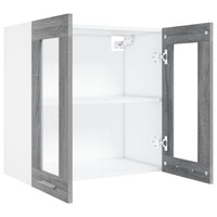Thumbnail for Hängeschrank Glas Grau Sonoma 60x31x60 cm Holzwerkstoff