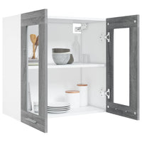 Thumbnail for Hängeschrank Glas Grau Sonoma 60x31x60 cm Holzwerkstoff