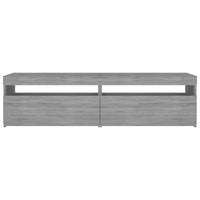 Thumbnail for TV-Schrank mit LED-Leuchten 2 Stück Grau Sonoma 75x35x40 cm