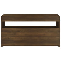 Thumbnail for TV-Schrank mit LED-Leuchten Räuchereiche 75x35x40 cm