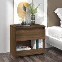 Thumbnail for Nachttische 2 Stk. Braun Eichen-Optik 40x30x39cm Holzwerkstoff