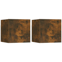 Thumbnail for TV-Wandschrank 2 Stk. Räuchereiche 30,5x30x30 cm