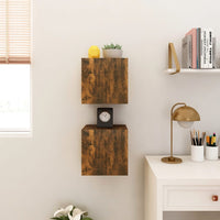 Thumbnail for TV-Wandschrank 2 Stk. Räuchereiche 30,5x30x30 cm