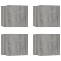 Thumbnail for TV-Wandschrank 4 Stk. Grau Sonoma 30,5x30x30 cm