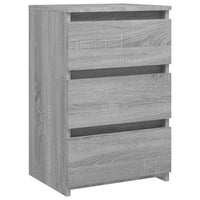 Thumbnail for Nachttische 2 Stk. Grau Sonoma 40x35x62,5 cm Holzwerkstoff