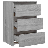 Thumbnail for Nachttische 2 Stk. Grau Sonoma 40x35x62,5 cm Holzwerkstoff