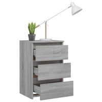 Thumbnail for Nachttische 2 Stk. Grau Sonoma 40x35x62,5 cm Holzwerkstoff