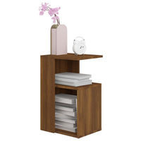 Thumbnail for Beistelltisch Braun Eichen-Optik 36x30x56 cm Holzwerkstoff
