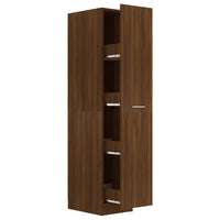 Thumbnail for Apothekerschrank Braun Eichen-Optik 30x42,5x150cm Holzwerkstoff