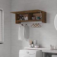 Thumbnail for Kleiderschrank Räuchereiche 100x32,5x35 cm Holzwerkstoff