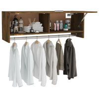 Thumbnail for Kleiderschrank Räuchereiche 100x32,5x35 cm Holzwerkstoff