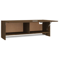 Thumbnail for Kleiderschrank Braun Eichen-Optik 100x32,5x35 cm Holzwerkstoff