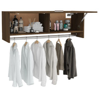 Thumbnail for Kleiderschrank Braun Eichen-Optik 100x32,5x35 cm Holzwerkstoff