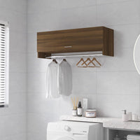 Thumbnail for Kleiderschrank Braun Eichen-Optik 100x32,5x35 cm Holzwerkstoff