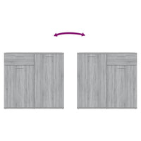 Thumbnail for Sideboard Grau Sonoma 80x36x75 cm Holzwerkstoff