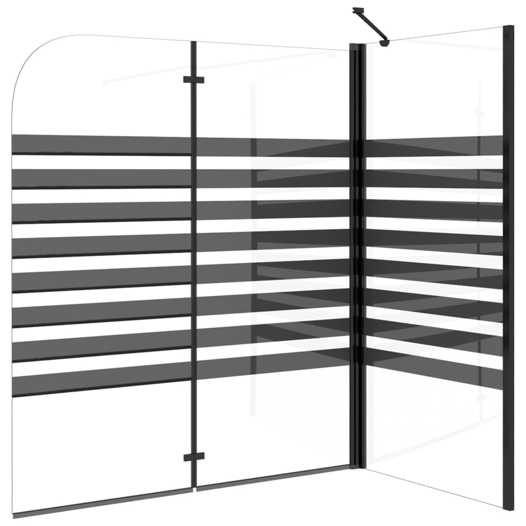 Duschabtrennung Gestreift 120x68x130 cm Hartglas