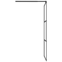 Thumbnail for Duschwand für Walk-In Dusche 80x195 cm ESG Halbmattiert Schwarz