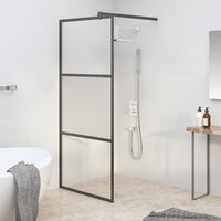 Thumbnail for Duschwand für Walk-In Dusche 80x195 cm ESG Halbmattiert Schwarz