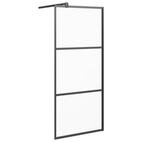 Thumbnail for Duschwand für Walk-In Dusche 80x195 cm ESG Mattiert Schwarz