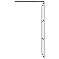 Thumbnail for Duschwand für Walk-In Dusche 100x195 cm ESG Mattiert Schwarz