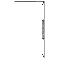 Thumbnail for Duschwand für Walk-In Dusche 80x195 cm ESG Steindesign Schwarz