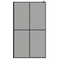 Thumbnail for Duschwand für Walk-in Dusche 118x190 cm Dunkles Sicherheitsglas