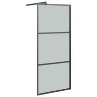 Thumbnail for Duschwand für Walk-In Dusche 90x195 cm Dunkel ESG Glas Schwarz