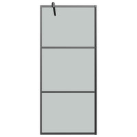 Thumbnail for Duschwand für Walk-In Dusche 90x195 cm Dunkel ESG Glas Schwarz