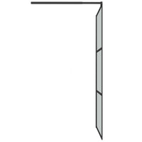 Thumbnail for Duschwand für Walk-In Dusche 100x195 cm Dunkel ESG Glas Schwarz