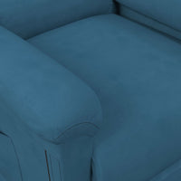 Thumbnail for Aufstehsessel Blau Samt
