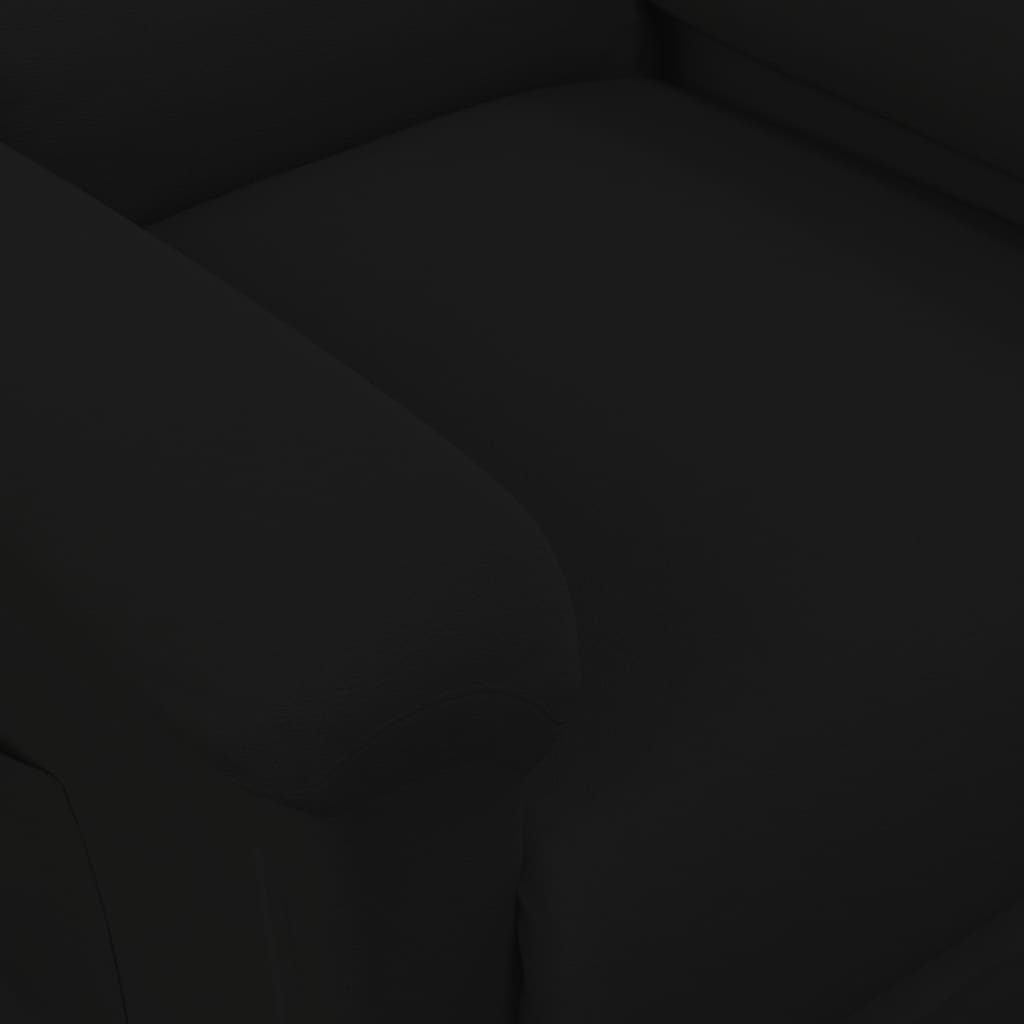 Massagesessel mit Aufstehhilfe Schwarz Samt