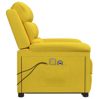Thumbnail for Massagesessel mit Aufstehhilfe Gelb Samt