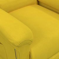 Thumbnail for Massagesessel mit Aufstehhilfe Gelb Samt