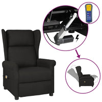 Thumbnail for Elektrischer Massage-Ohrensessel Schwarz Stoff