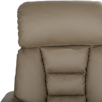 Thumbnail for Elektrischer Massagesessel Grau Kunstleder