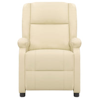 Thumbnail for Massagesessel Elektrisch Creme Echtleder