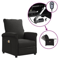 Thumbnail for Massagesessel Elektrisch Schwarz Stoff