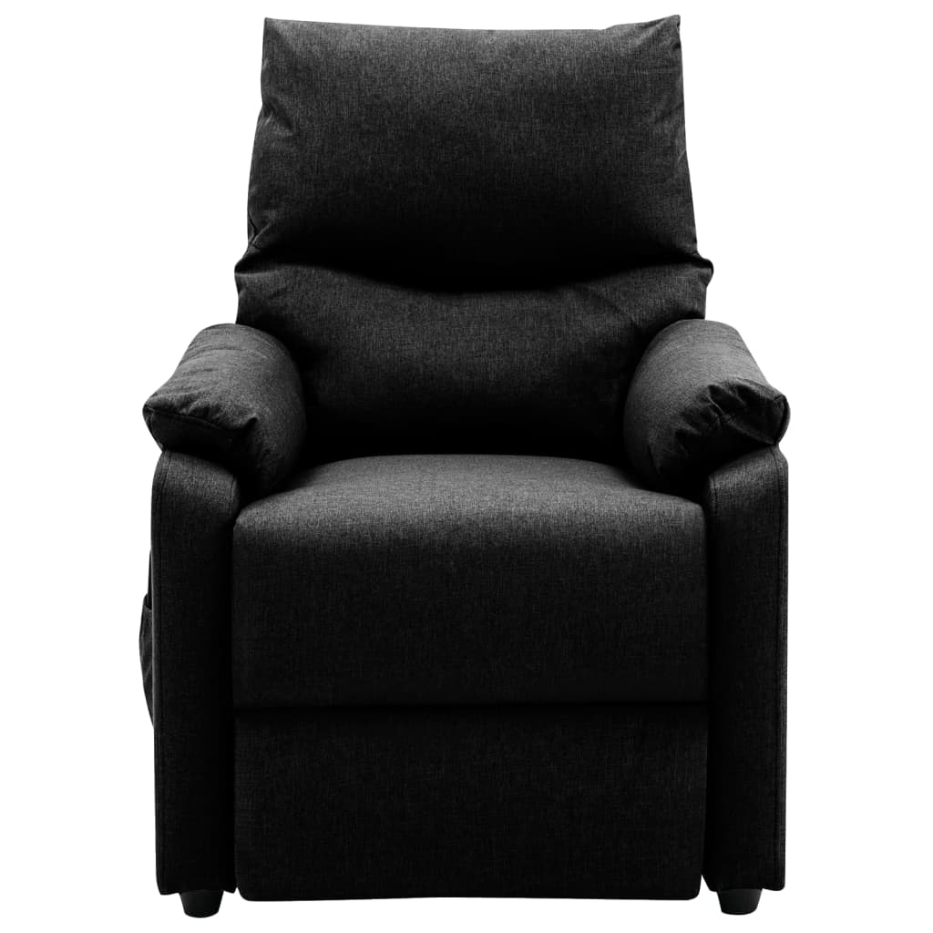 Massagesessel Elektrisch Schwarz Stoff