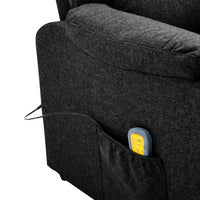 Thumbnail for Massagesessel Elektrisch Schwarz Stoff