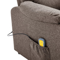 Thumbnail for Massagesessel Elektrisch Taupe Stoff
