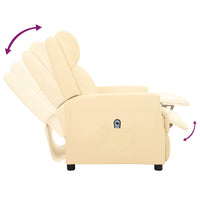 Thumbnail for Elektrischer Relaxsessel Creme Kunstleder