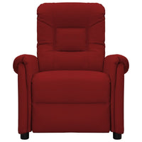 Thumbnail for Elektrischer Massagesessel Weinrot Kunstleder