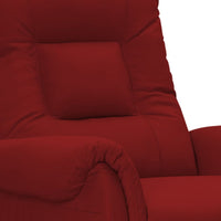 Thumbnail for Elektrischer Massagesessel Weinrot Kunstleder