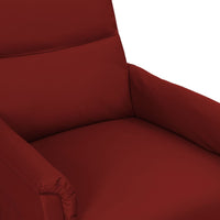 Thumbnail for Elektrischer Massagesessel Weinrot Kunstleder